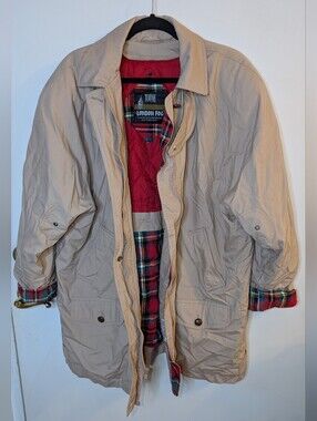 Vintage Towne By London Fog Chore Coat SZ XL Woman's